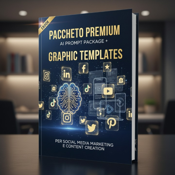 Pacchetto Premium Prompt AI + Template Grafici per Social Media Marketing (Italian Edition)